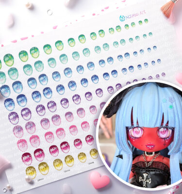 Anime BJD Doll Eyes Print Sheet V1