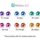 Custom Anime BJD Doll Eyes - Image 2